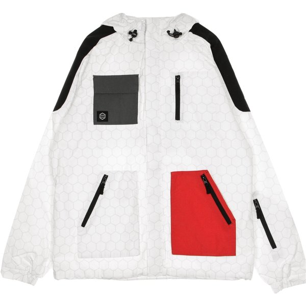 Giacca a Vento Uomo Soldier Full Zip Jacket White
