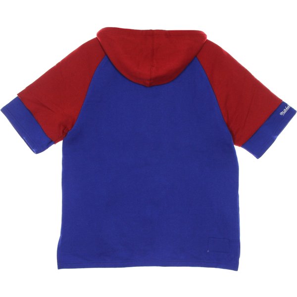 Felpa Cappuccio Manica Corta Uomo Nfl Fleece Hoodie Bufbil Royal-image