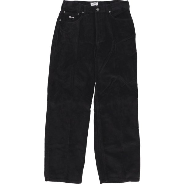 Pantalone Lungo Uomo Bigwig Baggy Corduroy Pant Digital Black-image