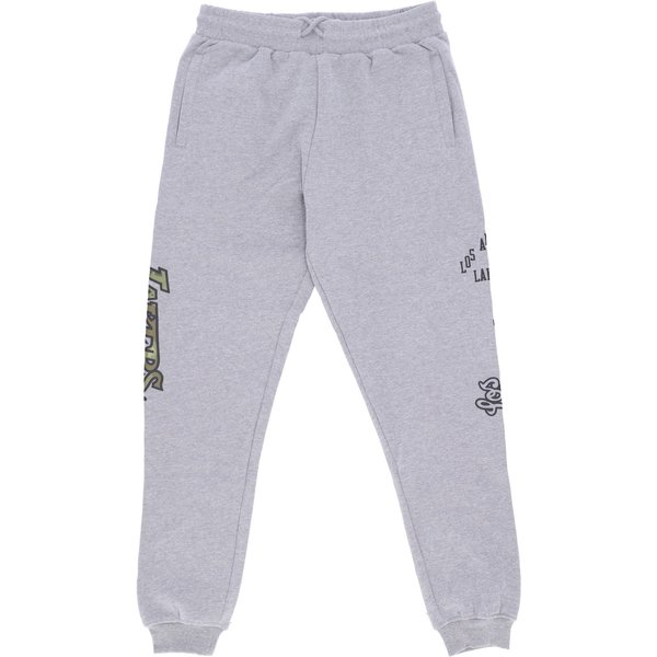 Pantalone Tuta Felpato Uomo Nba Ghost Green Camo Sweatpants Hardwood Classics Loslak Grey Heather-image
