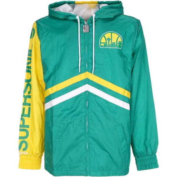 Giacca A Vento Uomo Nba Undeniable Full Zip Windbreaker Hardwood Classics Seasup Kelly Green-image