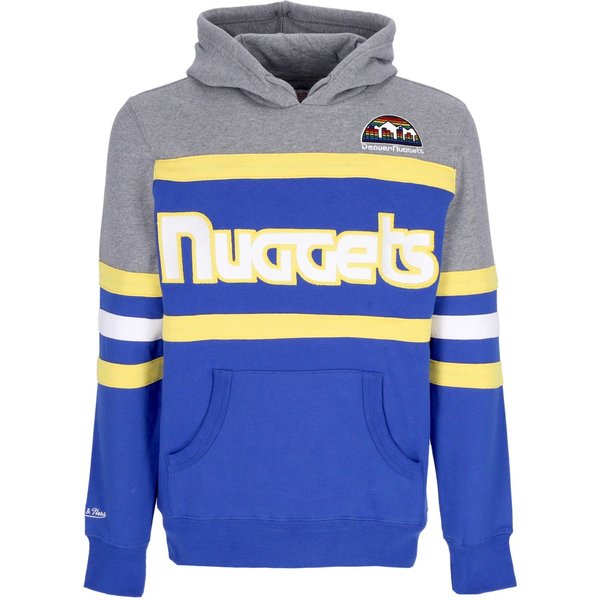 Felpa Cappuccio Uomo Nba Headcoach Hoodie Hardwood Classics Dennug Royal-image