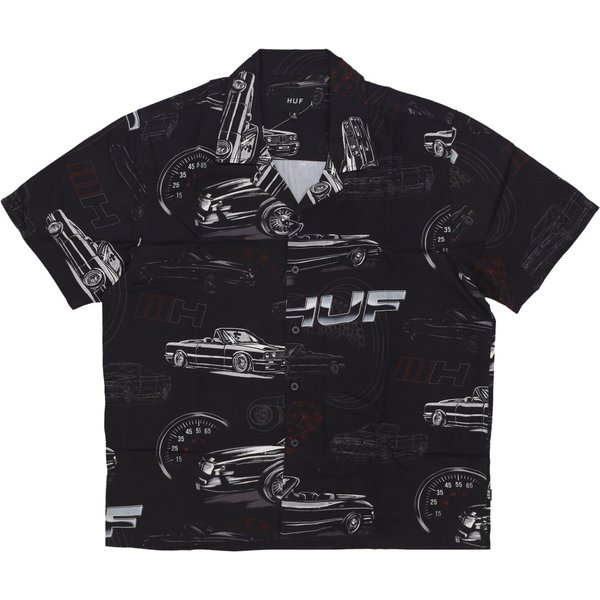 Camicia Manica Corta Uomo Drop Top Resort Shirt Black-image