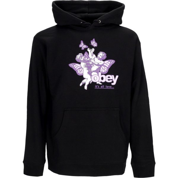 Felpa Cappuccio Donna Cherubs It's All Love 2 Basic Hooded Fleece Black-image