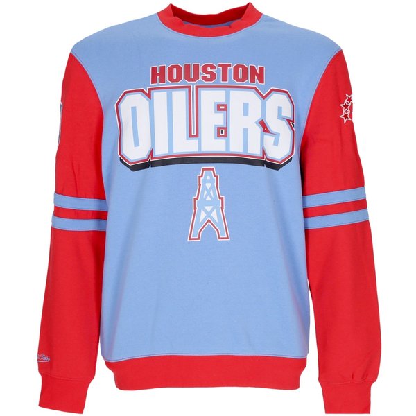 Felpa Girocollo Uomo Nfl All Over Crew 2.0 Houoil Original Team Colors-image
