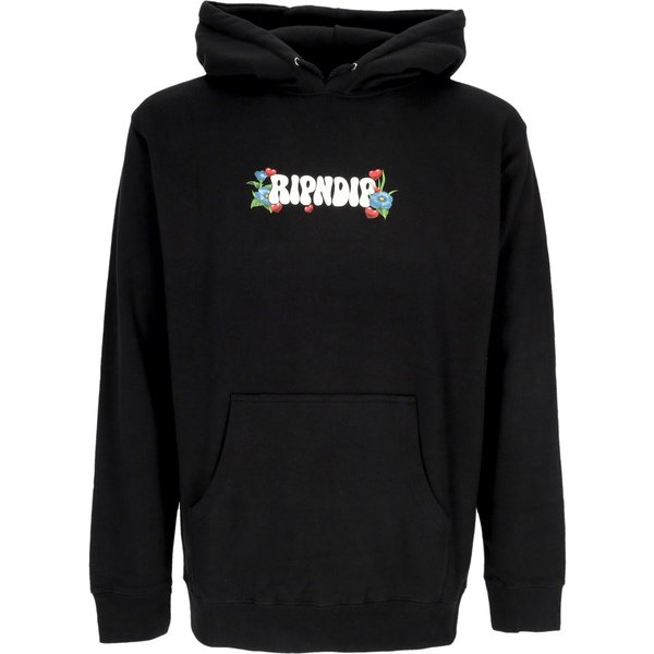 Felpa Cappuccio Uomo Peace Love Hoodie Black-image