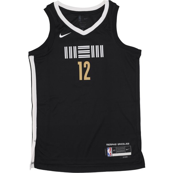 Canotta Basket Uomo Nba City Edition 2023/24 Swingman Jersey No 12 Ja Morant Memgri Black