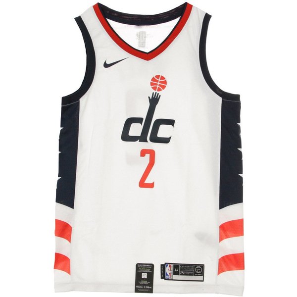 Canotta Basket Uomo Nba Swingman Jersey City Edition No 2 John Wall Waswiz White