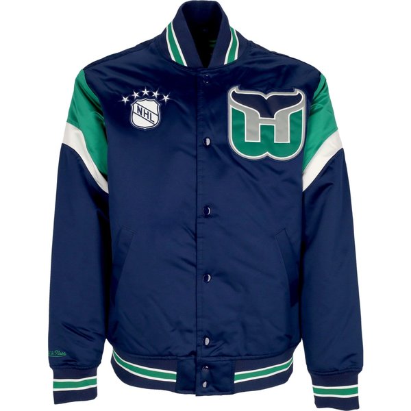 Giubbotto Bomber Uomo Nhl Heavyweight Satin Jacket Harwha Original Team Colors-image