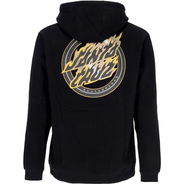 Felpa Cappuccio Zip Uomo Holo Flamed Dot Zip Hood Black-image