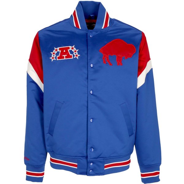 Giubbotto Bomber Uomo Nfl Heavyweight Satin Jacket Bufbil Original Team Colors