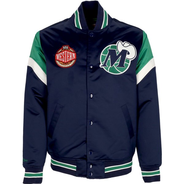 Giubbotto Bomber Uomo Nba Heavyweight Satin Jacket Dalmav Original Team Colors-image
