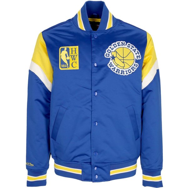Giubbotto Bomber Uomo Nba Heavyweight Satin Jacket Golwar Original Team Colors-image