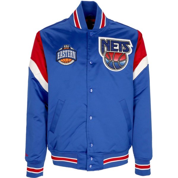 Giubbotto Bomber Uomo Nba Heavyweight Satin Jacket Nejnet Original Team Colors-image