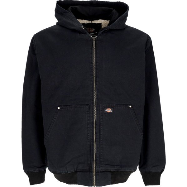 Giubbotto Uomo Hooded Duck Canvas Jacket Black