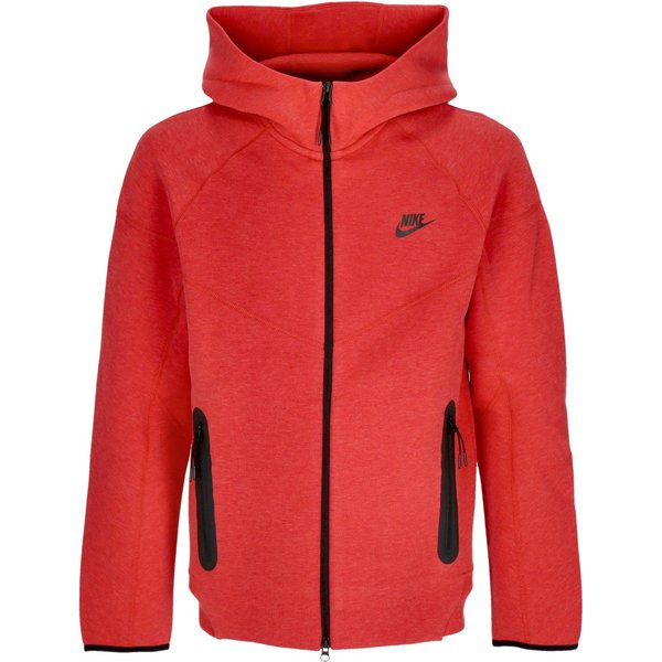 Felpa Leggera Cappuccio Zip Uomo Tech Fleece Full-Zip Windrunner Hoodie Lt Univ Red Htr/Black-image