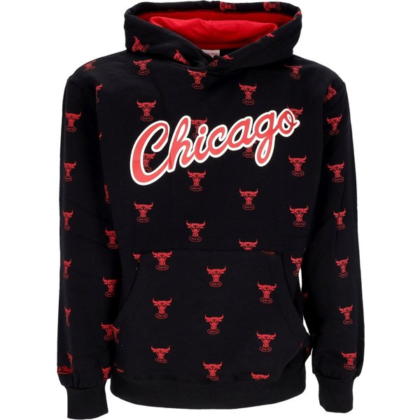 Felpa Cappuccio Uomo Nba Aop Fleece Hoodie Chibul Black