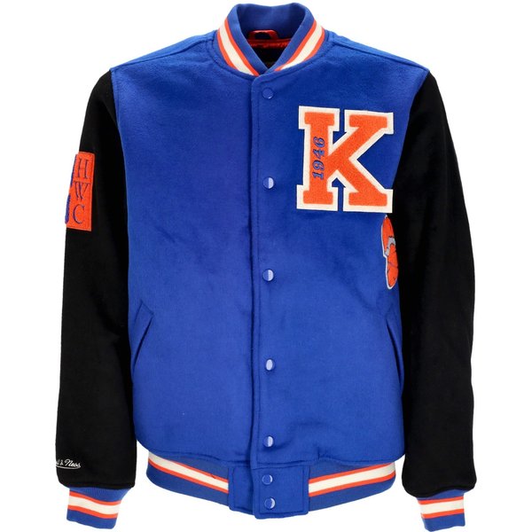 Giubbotto College Uomo Nba Team Legacy Varsity Jacket Neykni Royal/Black-image
