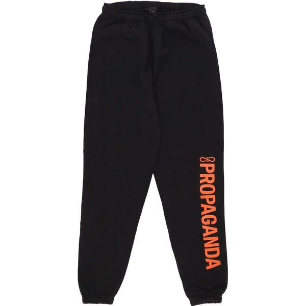 Pantalone Tuta Felpato Uomo Logo Vertical Sweatpant Black-image