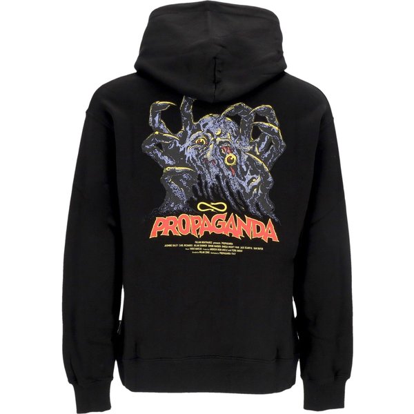 Felpa Cappuccio Uomo Melt Hoodie Black