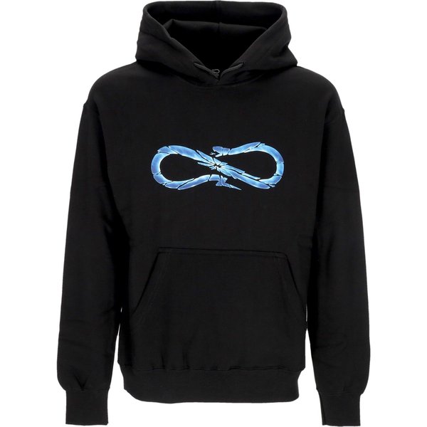 Felpa Cappuccio Uomo Logo Glass Hoodie Black