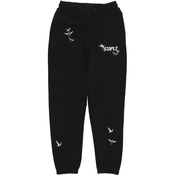 Pantalone Tuta Leggero Uomo Flock Logo Sweatpant Black