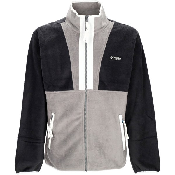 Giubbotto Pile Uomo Back Bowl Full Zip Fleece Black/City Grey-image