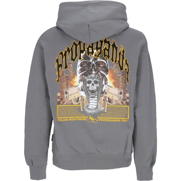 Felpa Cappuccio Uomo Saudi Hoodie Grey