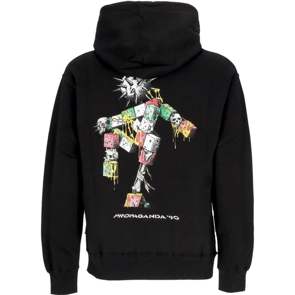 Felpa Cappuccio Uomo Novanta Hoodie Black-image