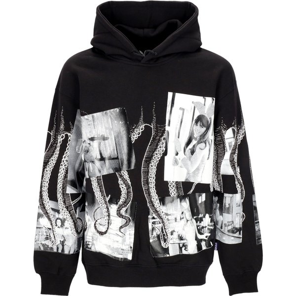 Felpa Cappuccio Uomo Bunnies Nights Hoodie X Playboy Black
