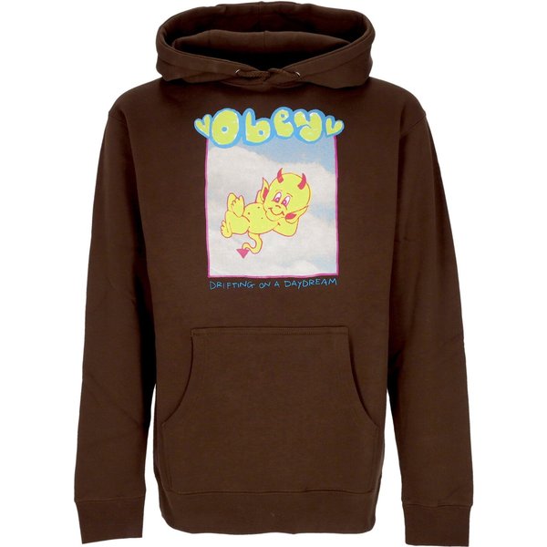 Felpa Cappuccio Donna Drifting On A Daydream Basic Hooded Fleece Brown-image