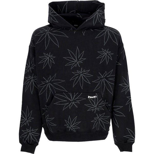 Felpa Cappuccio Uomo Plantlife Fleece Hoodie Black