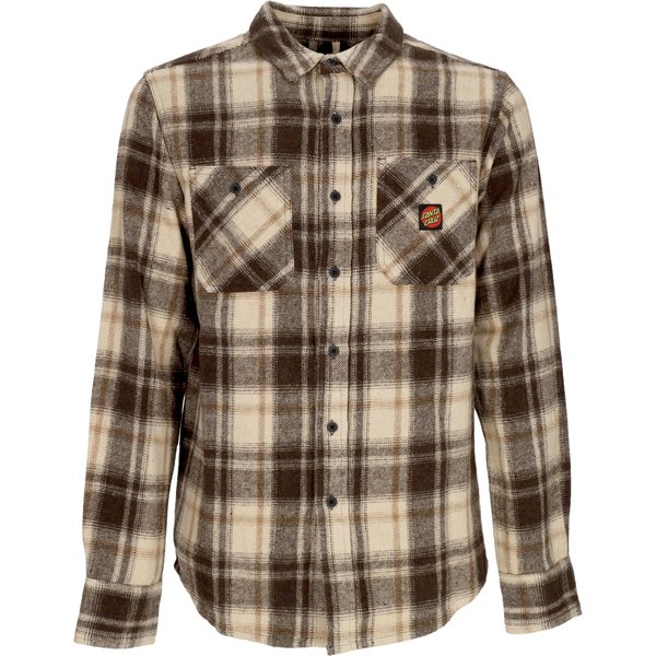 Camicia Manica Lunga Uomo Apex L/S Shirt Brown Check-image