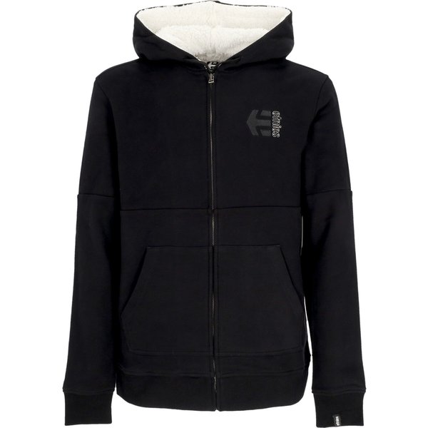 Felpa Cappuccio Zip Uomo Shifty Sherpa Hoodie Black-image