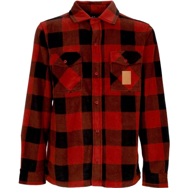 Camicia Manica Lunga Uomo Woodsman Fleece Rust-image