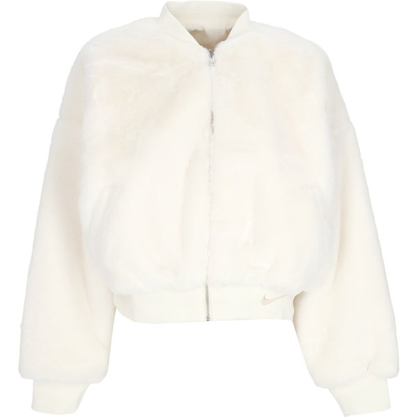 Pelliccia Donna W Sportswear Reversible Faux Fur Bomber Sail/sanddrift