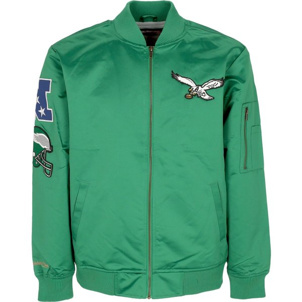 Giubbotto Bomber Uomo Nfl Lightweight Satin Bomber Phieag Original Team Colors-image
