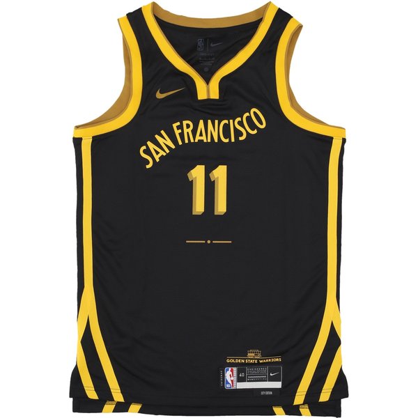 Canotta Basket Uomo Nba City Edition 2023/24 Dri-fit Swingman Jersey No 11 Klay Thompson Golwar Black