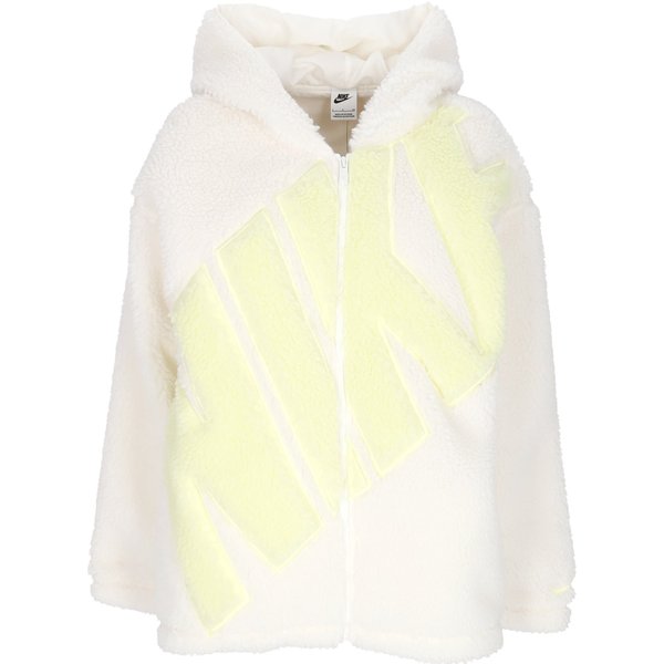 Orsetto Donna W Sportswear Logo High-Pile Jacket Sail/Luminous Green-image