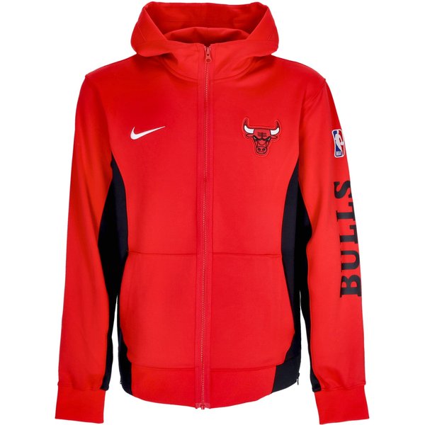 Giacca Tuta Cappuccio Uomo Nba Showtime Dri-Fit Full-Zip Hoodie Chibul University Red/Black/Black/White-image