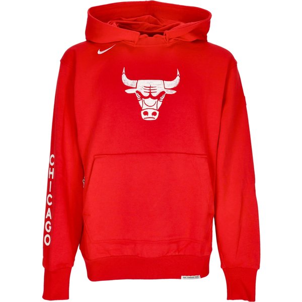 Felpa Leggera Cappuccio Uomo Nba City Edition 2023/24 Standard Issue Courtside Hoodie Chibul University Red-image