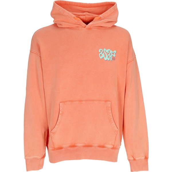 Felpa Leggera Cappuccio Uomo Asap Hoodie Washed Coral-image