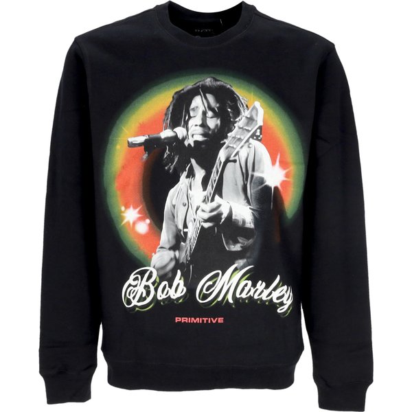 Felpa Girocollo Uomo Dreams Crewneck X Bob Marley Black