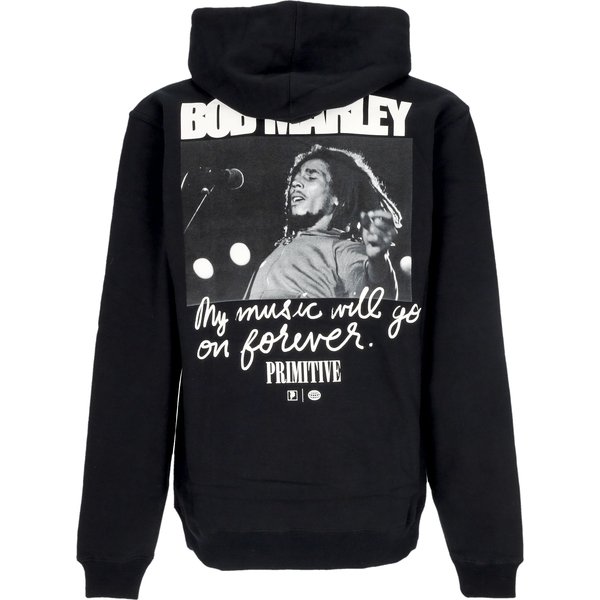 Felpa Cappuccio Uomo Forever Hoodie X Bob Marley Black-image