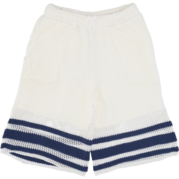 Pantalone Corto Uomo Shane Knit Stripe Short White-image