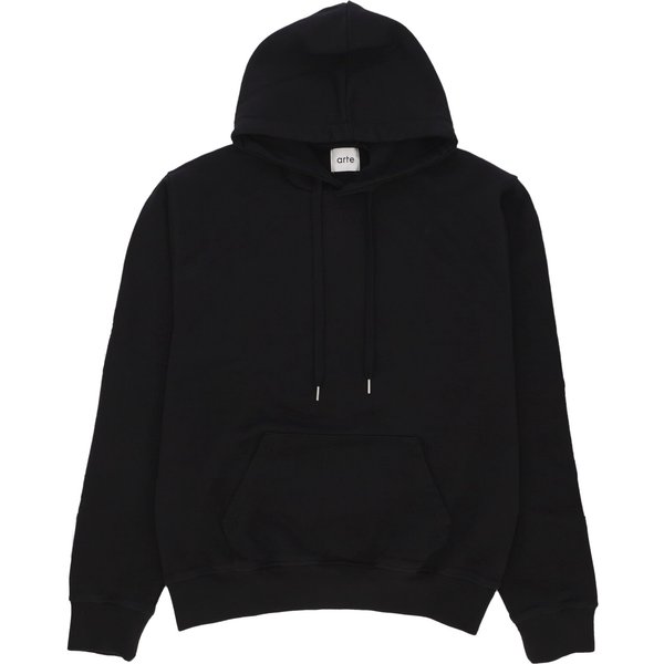 Felpa Leggera Cappuccio Uomo Hank Back Rings Hoodie Black-image