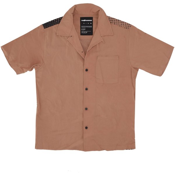 Camicia Manica Corta Uomo Face Woven Brass-image