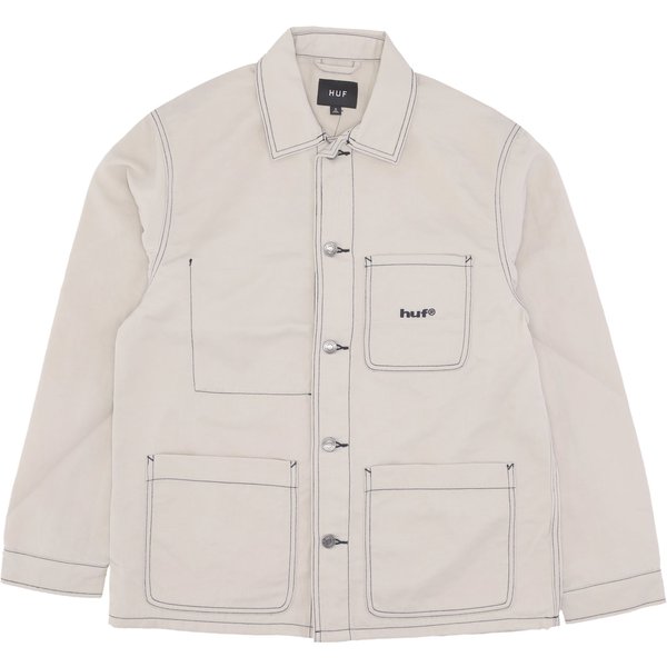 Giacca Workwear Uomo Contrast Nylon Chore Jacket Cream-image