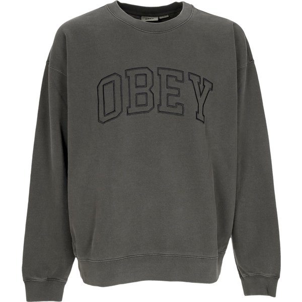 Felpa Leggera Girocollo Uomo Pigment Collegiate Extra Heavy Crew Fleece Pigment Pirate Black-image