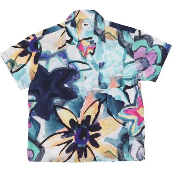 Camicia Manica Corta Uomo Requiem Woven Shirt Strong Blue Multi-image